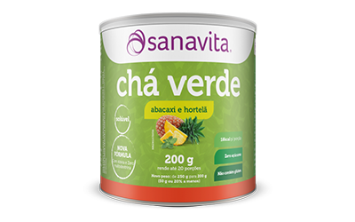 Chá Verde Sanavita – Abacaxi com Hortelã